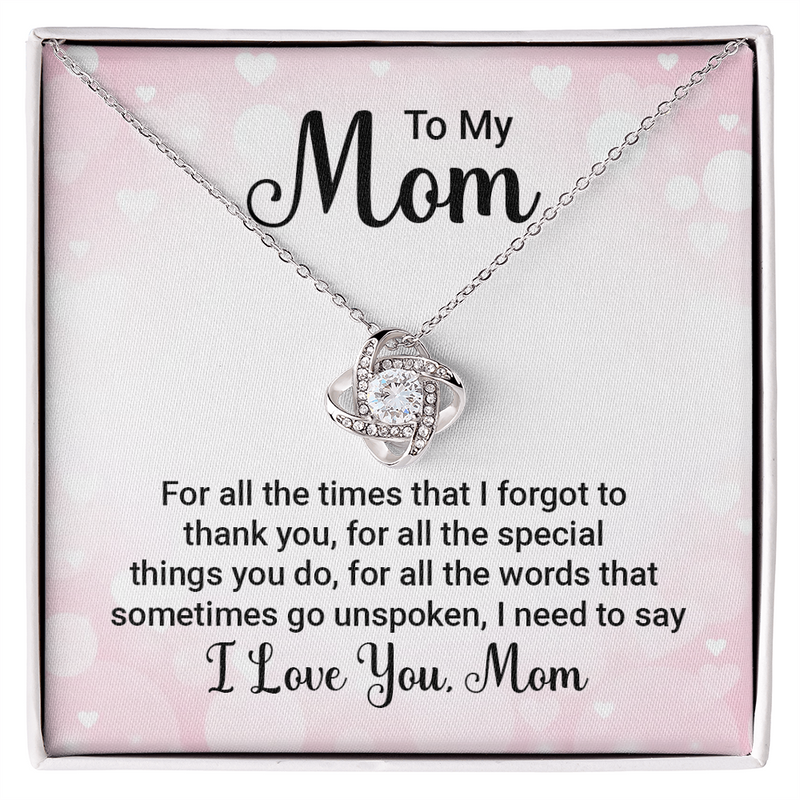 Love Knot Necklace - To My Mom For All The Times