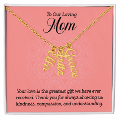 Multi Name Necklace - To Our Loving Mom